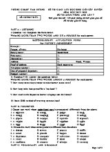 Đề thi thử giao lưu học sinh giỏi cấp huyện môn Tiếng Anh Lớp 7 - Năm học 2017-2018 - Phòng giáo dục và đào tạo Tam Dương